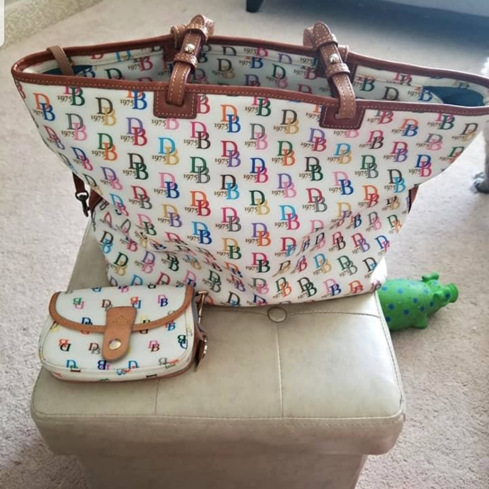 Dooney and Bourke bag with matching wristlet